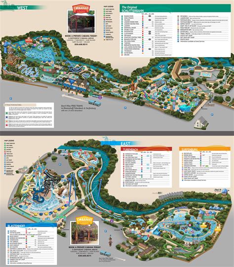 MAP of Schlitterbahn New Braunfels